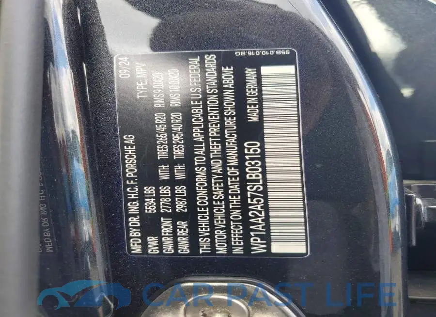 WP1AA2A57SLB03150# 13