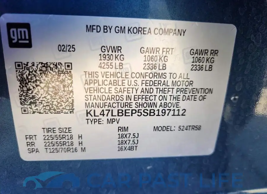 KL47LBEP5SB197112# 12