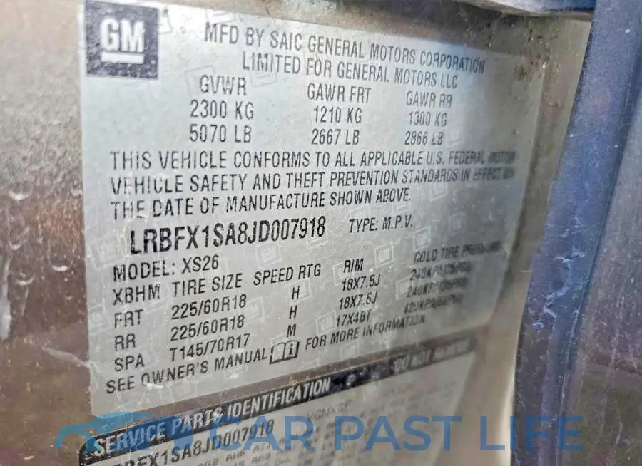 LRBFX1SA8JD007918# 13