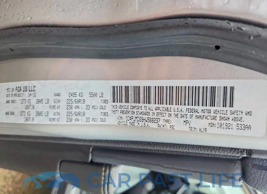 1C4PJMDS9HW568237# 13