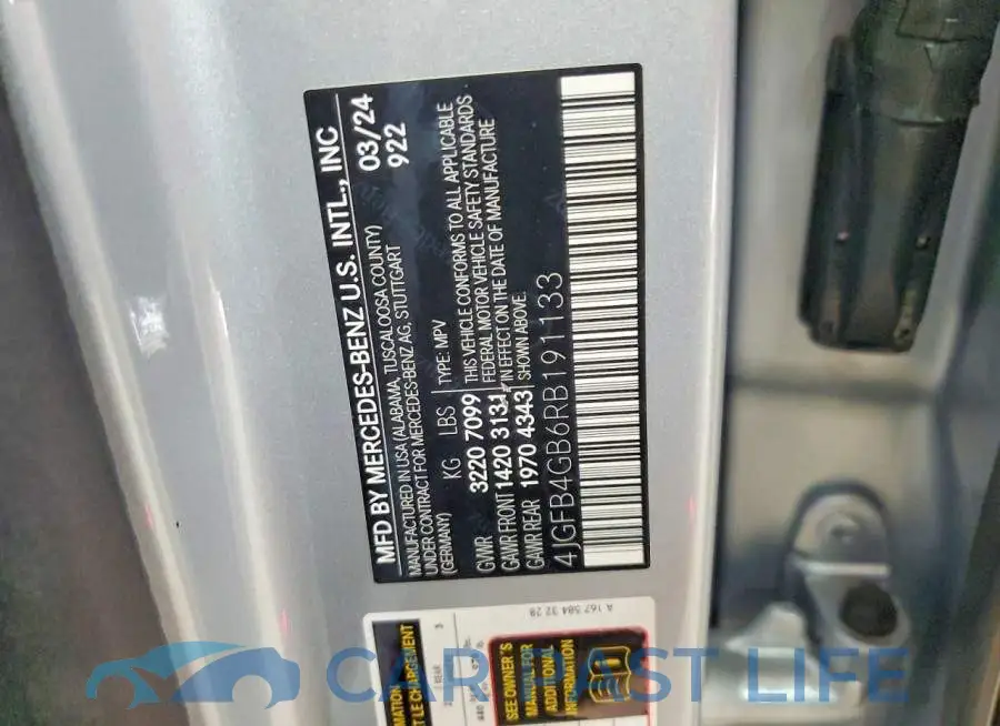 4JGFB4GB6RB191133# 13