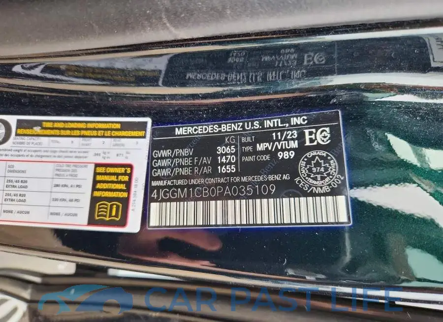 4JGGM1CB0PA035109# 13
