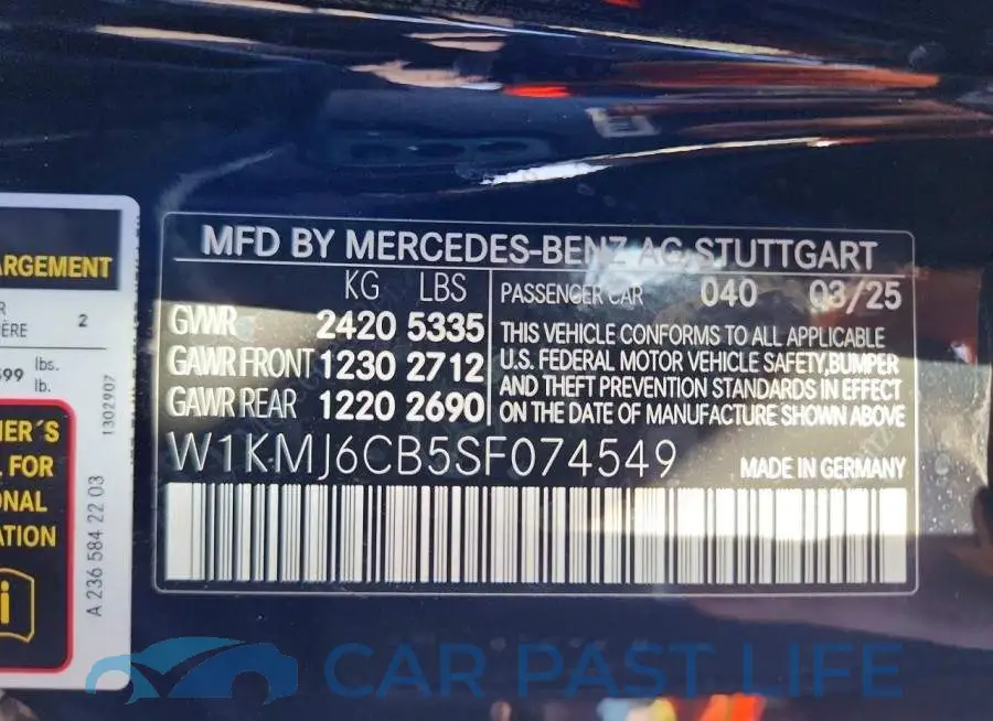 W1KMJ6CB5SF074549# 13
