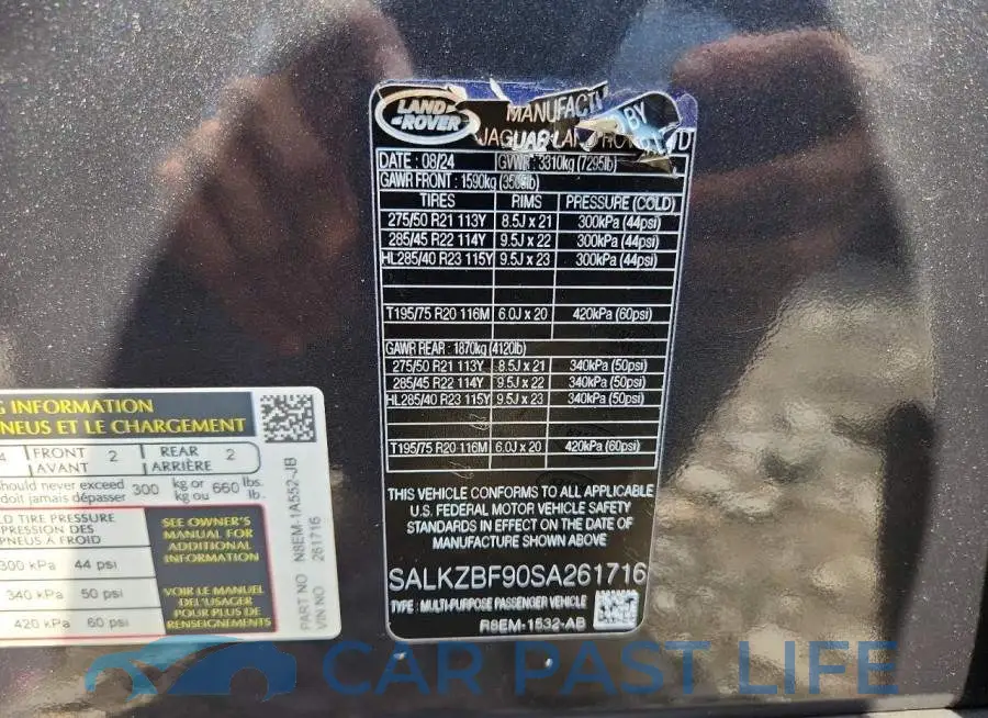 SALKZBF90SA261716# 14