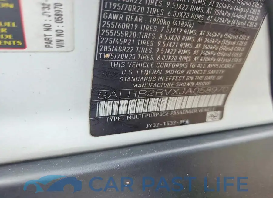 SALRR2RVXJA058970# 13
