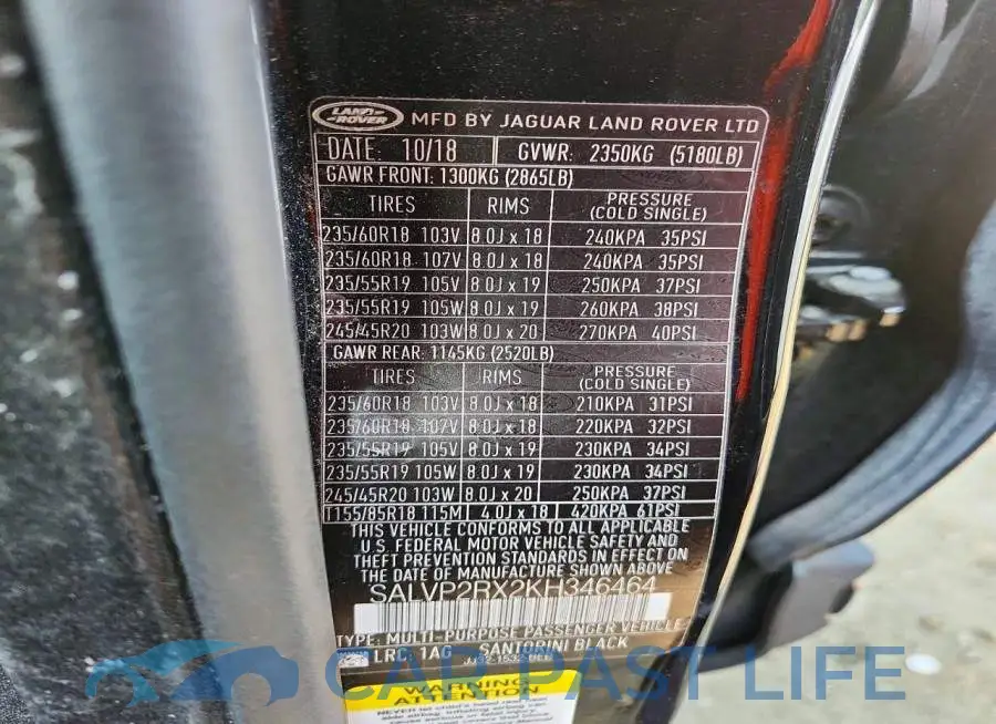 SALVP2RX2KH346464# 13