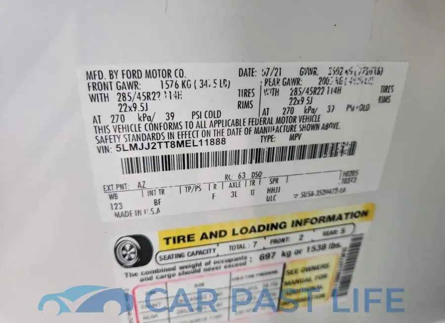 5LMJJ2TT8MEL11888# 13