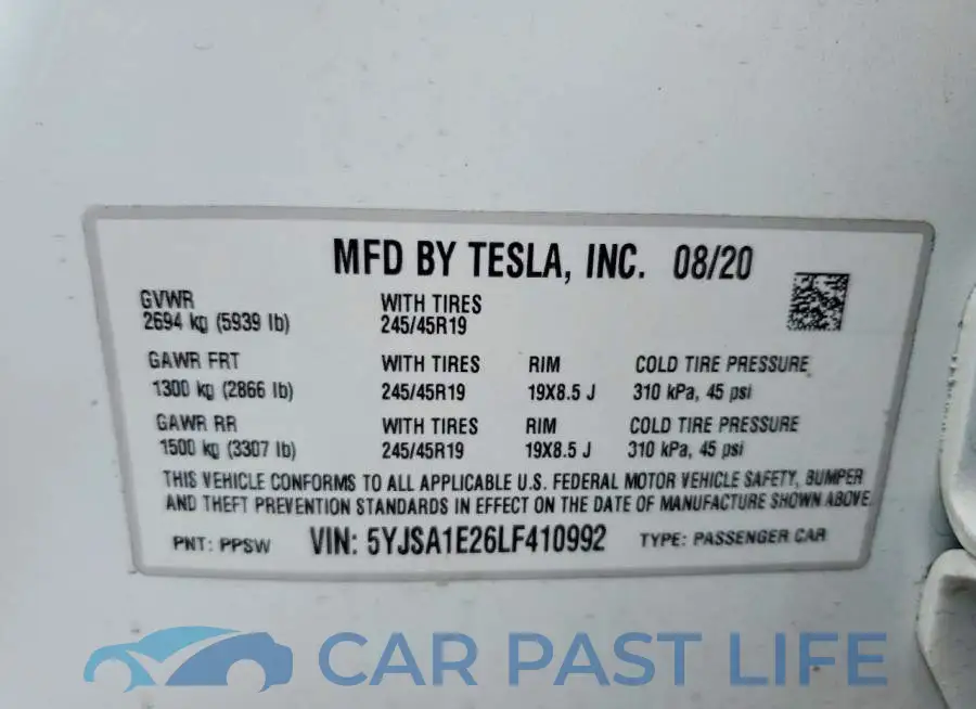 5YJSA1E26LF410992# 12