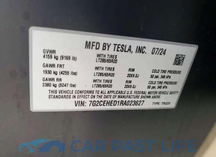 7G2CEHED1RA023627# 13