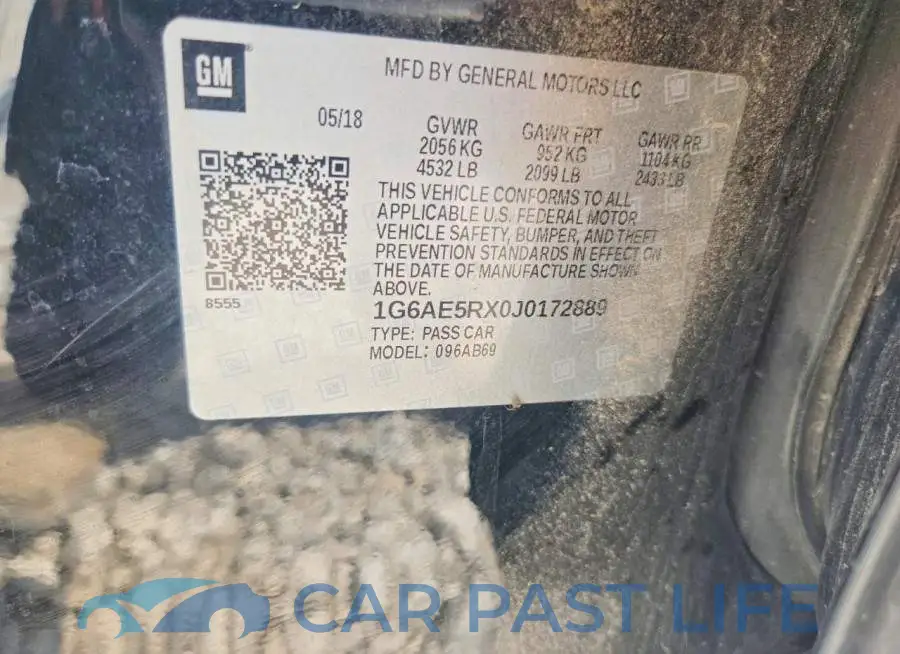 1G6AE5RX0J0172889# 12