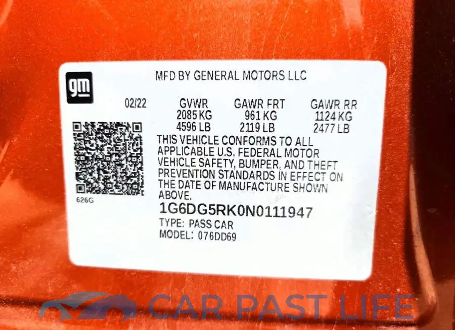 1G6DG5RK0N0111947# 13