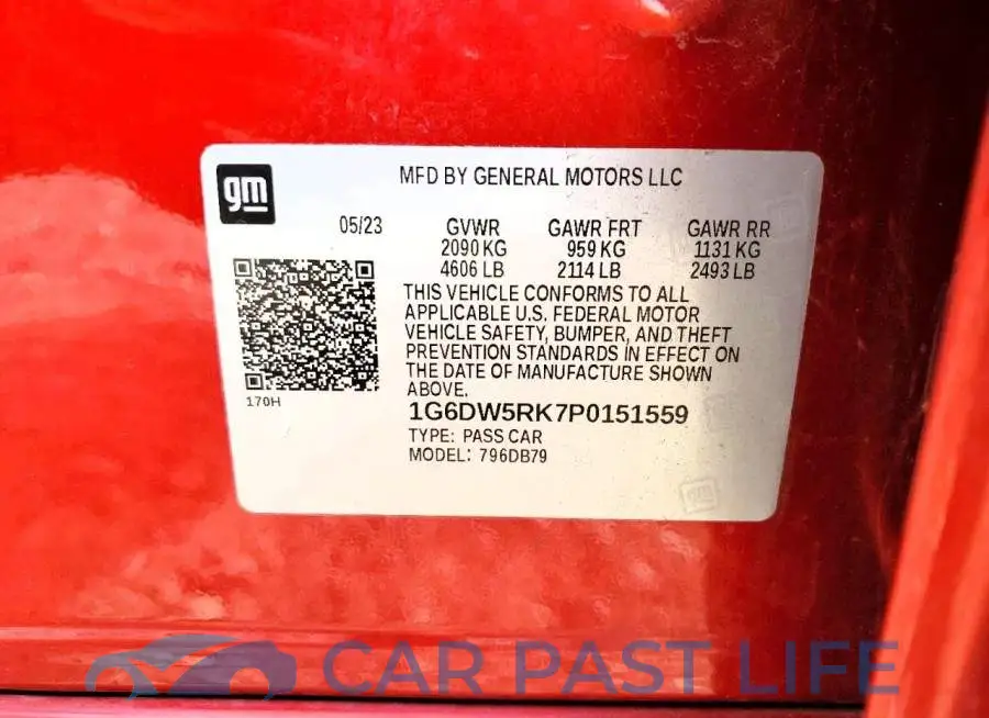 1G6DW5RK7P0151559# 12