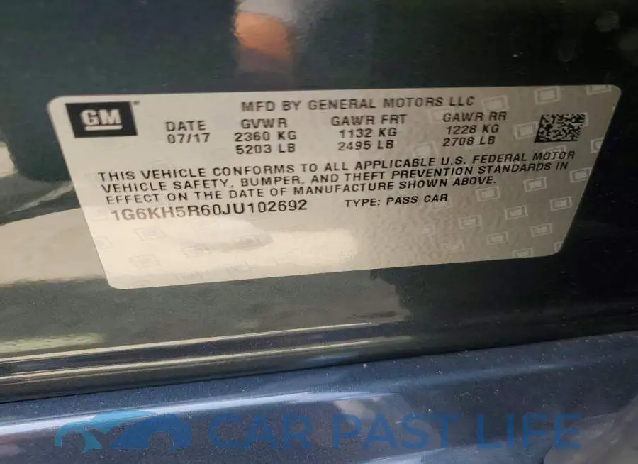 1G6KH5R60JU102692# 12