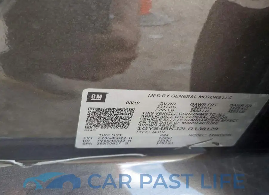 1GYS4BKJ2LR138129# 12