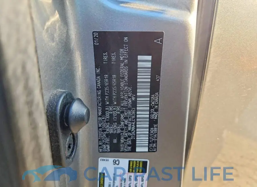 2T2AZMAA4LC163863# 13