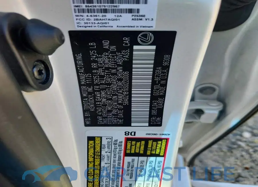58ADZ1B1XSU220006# 12