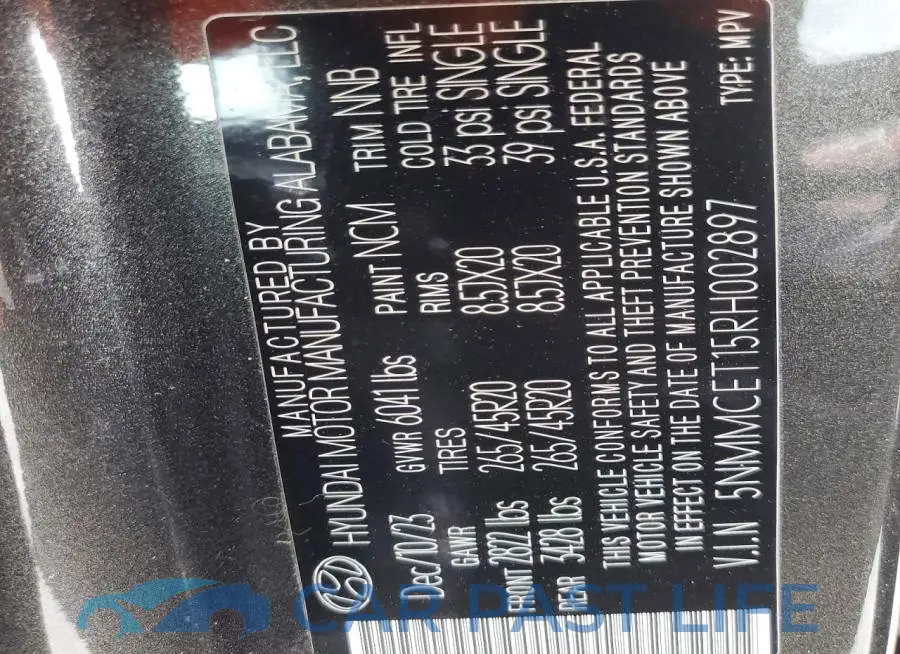5NMMCET15RH002897# 13
