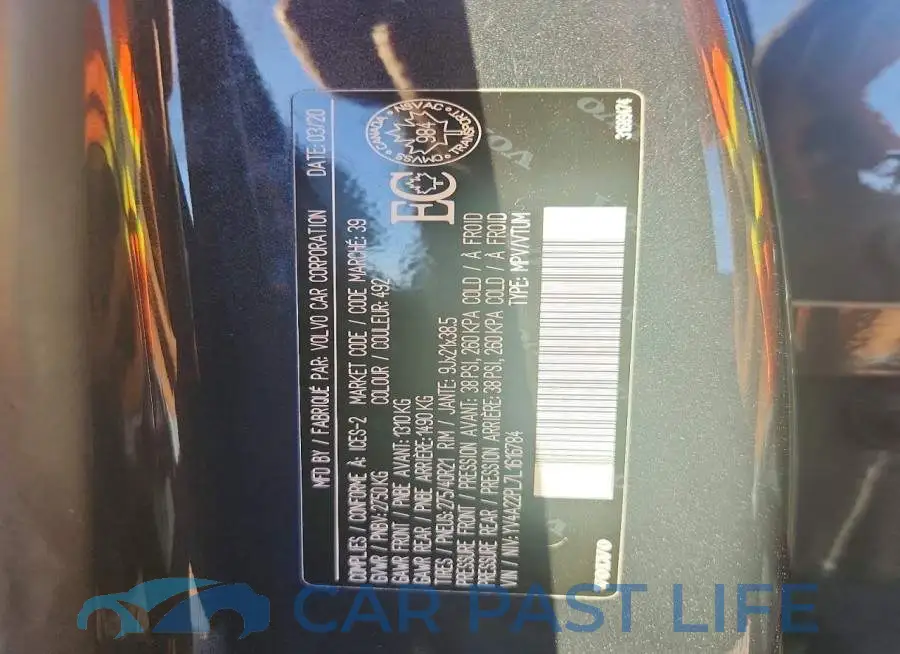 YV4A22PL7L1616784# 13