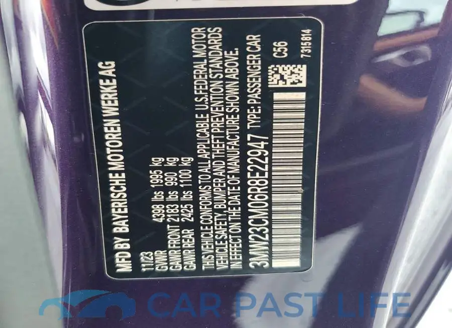 3MW23CM06R8E22947# 12