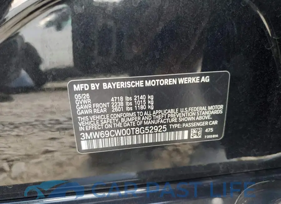 3MW69CW00T8G52925# 12