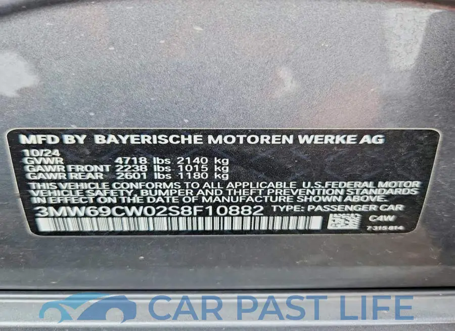 3MW69CW02S8F10882# 12