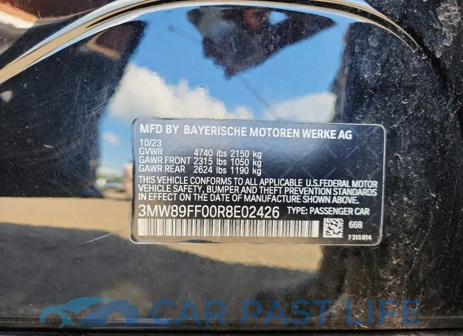 3MW89FF00R8E02426# 12