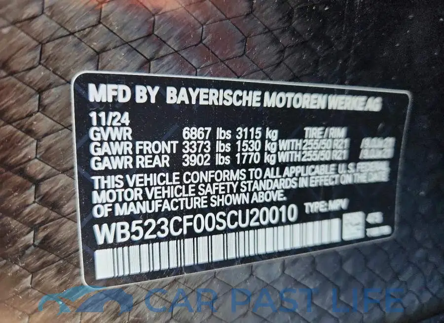 WB523CF00SCU20010# 13