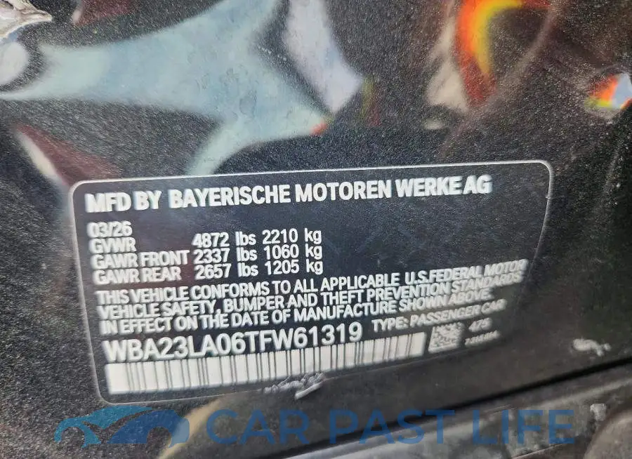 WBA23LA06TFW61319# 12