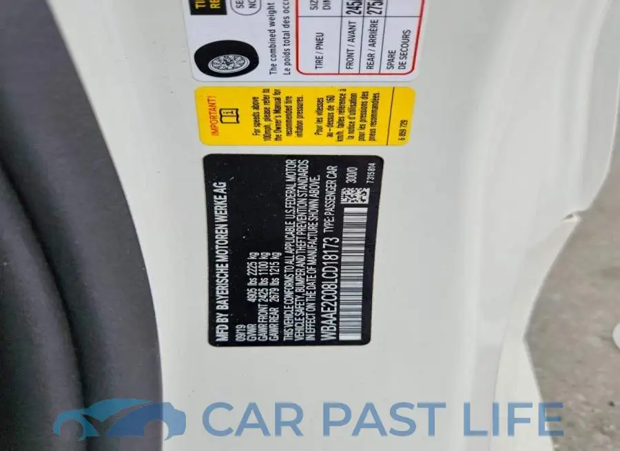WBAAE2C08LCD18173# 13