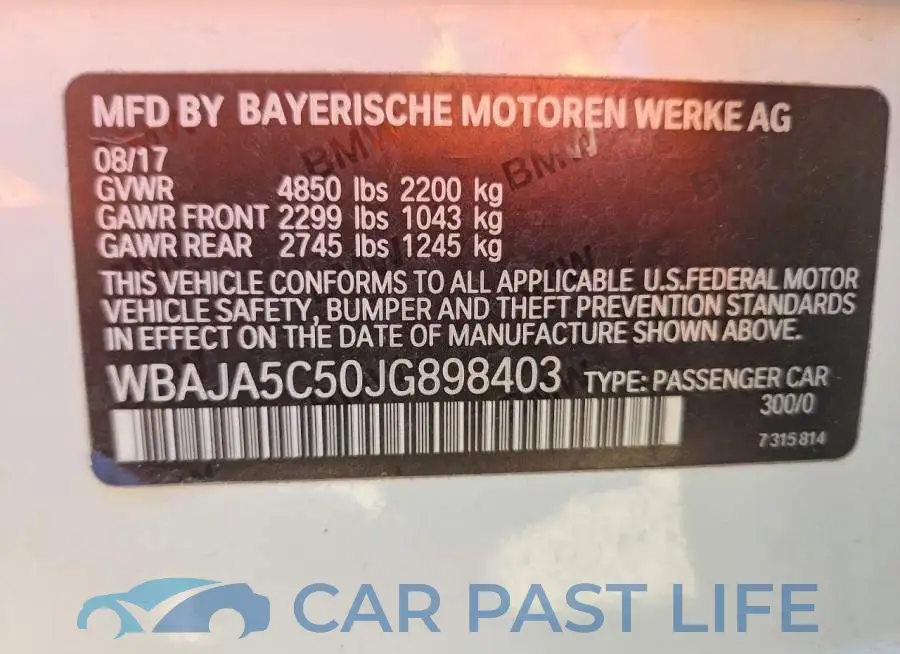 WBAJA5C50JG898403# 12