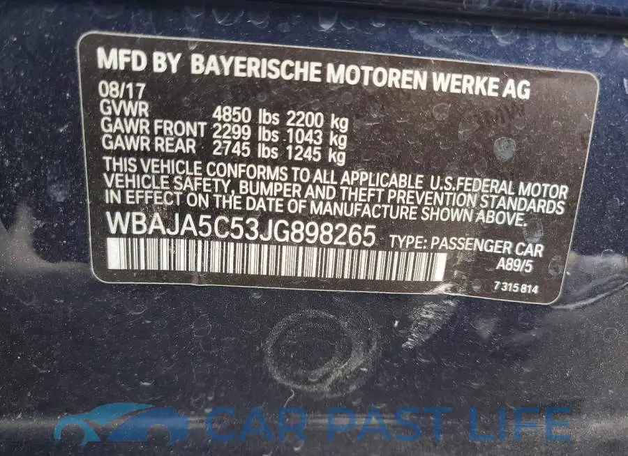 WBAJA5C53JG898265# 12