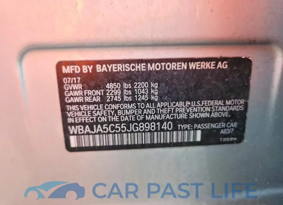 WBAJA5C55JG898140# 12