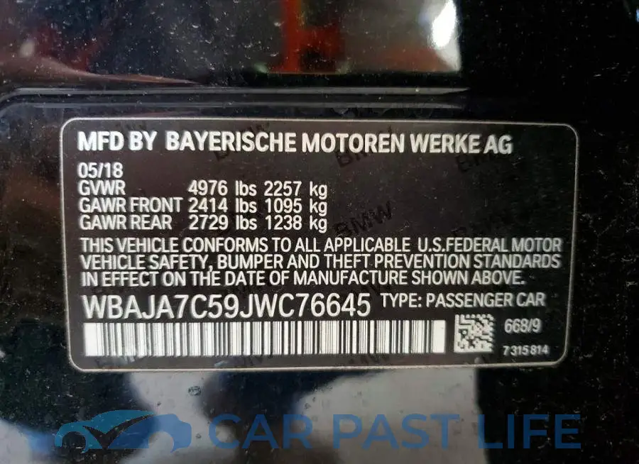 WBAJA7C59JWC76645# 12