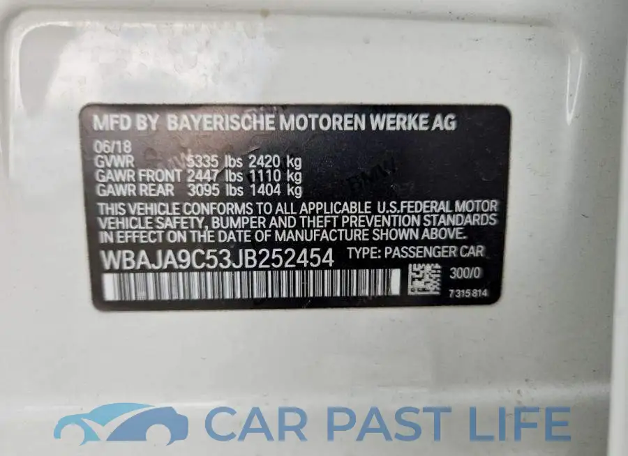 WBAJA9C53JB252454# 12