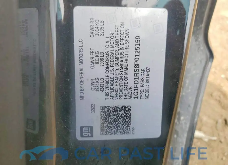 1G1FD1RS8P0125159# 12