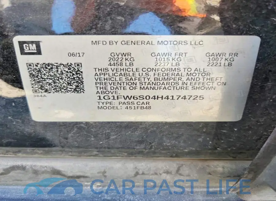 1G1FW6S04H4174725# 12