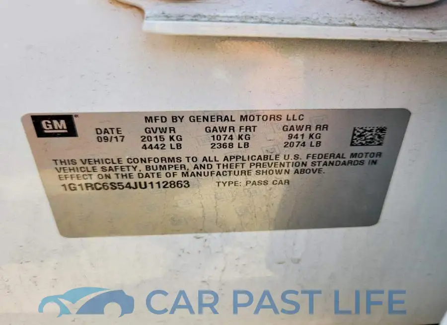 1G1RC6S54JU112863# 12