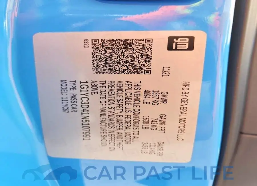 1G1YC3D41N5107991# 12