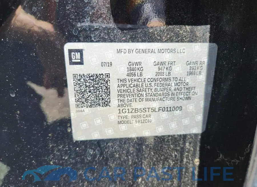 1G1ZB5ST5LF011009# 12