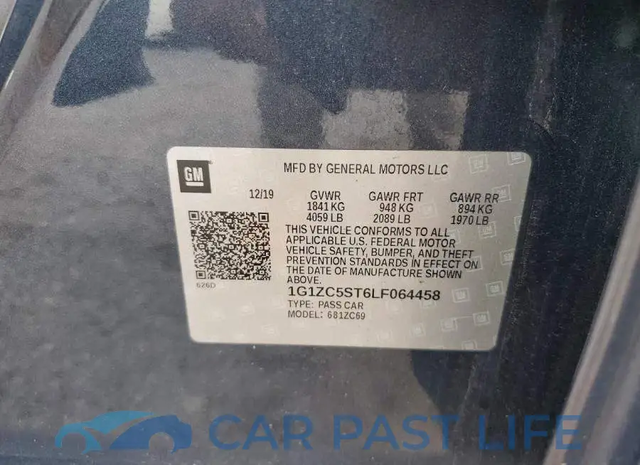 1G1ZC5ST6LF064458# 12