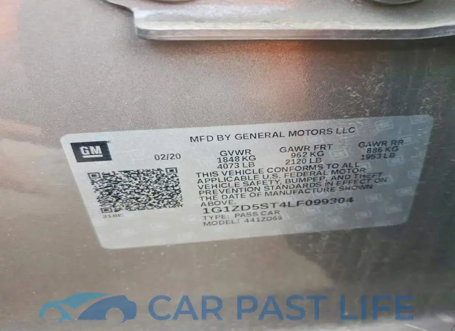 1G1ZD5ST4LF099304# 12