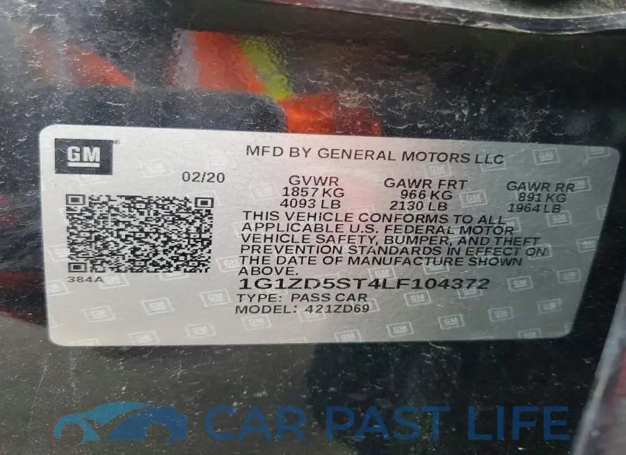 1G1ZD5ST4LF104372# 12