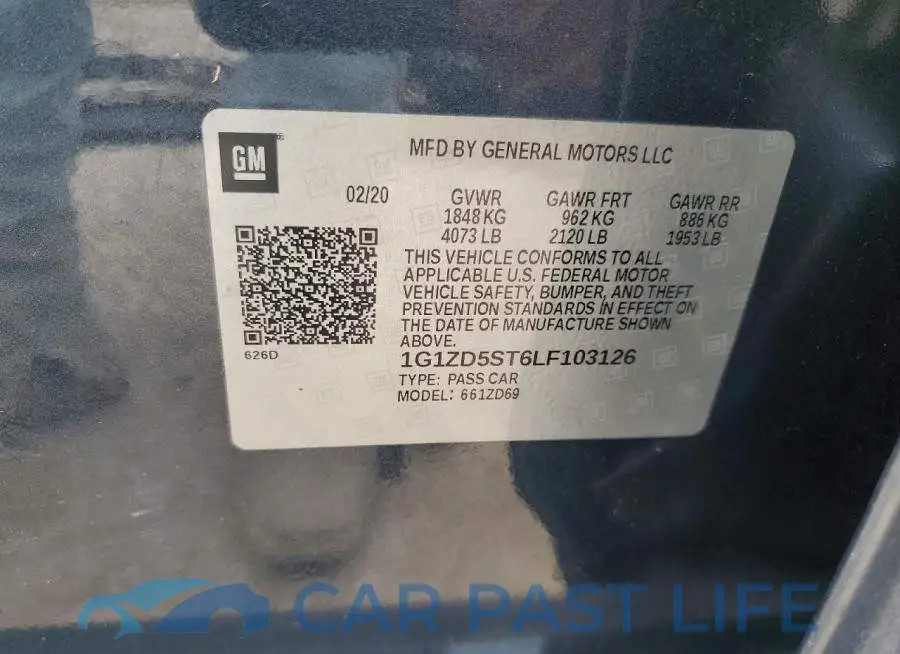 1G1ZD5ST6LF103126# 12