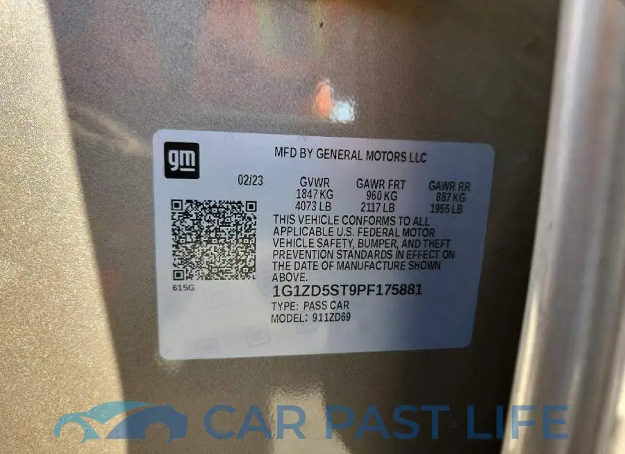 1G1ZD5ST9PF175881# 12