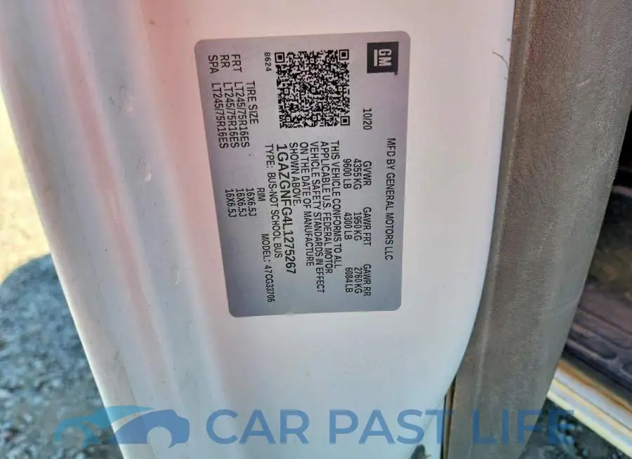 1GAZGNFG4L1275267# 13