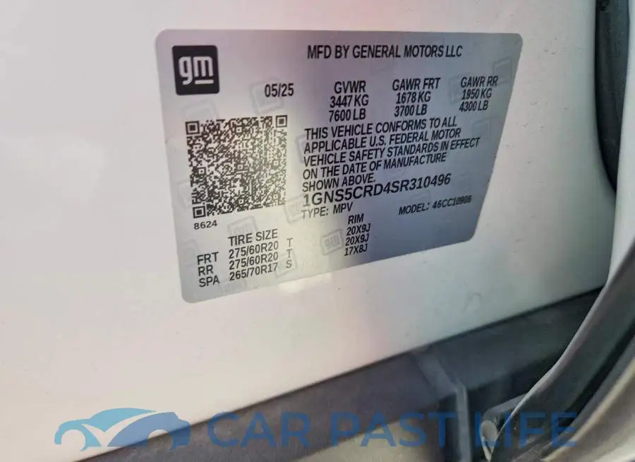 1GNS5CRD4SR310496# 13