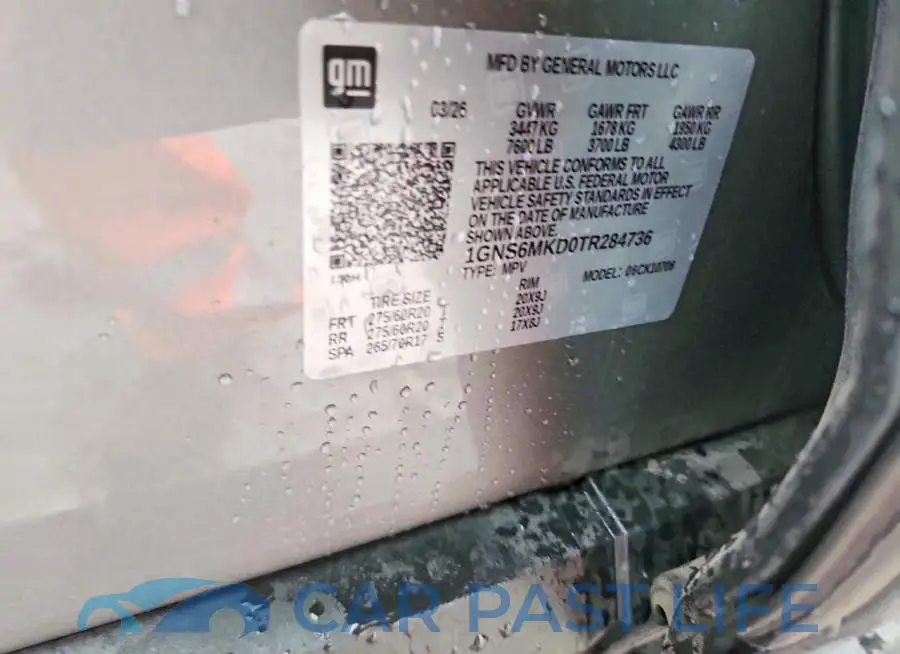 1GNS6MKD0TR284736# 13