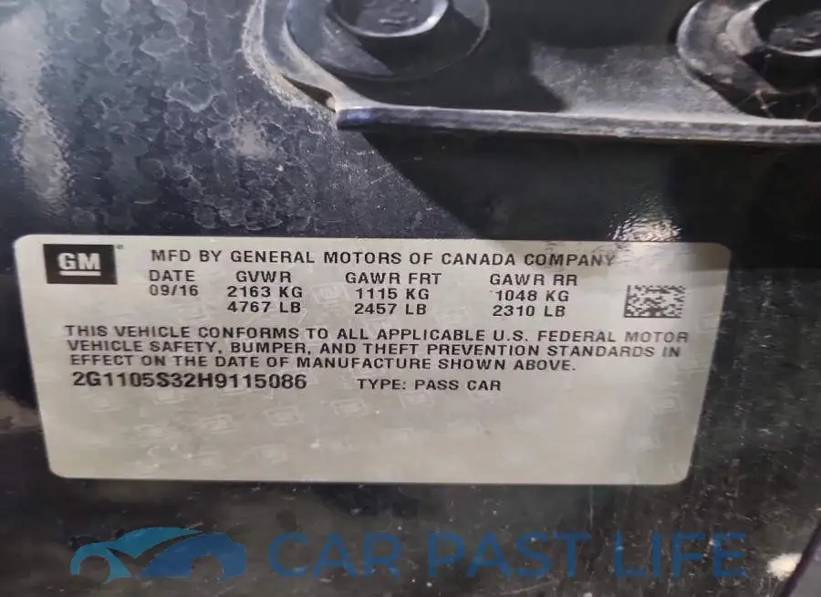 2G1105S32H9115086# 13