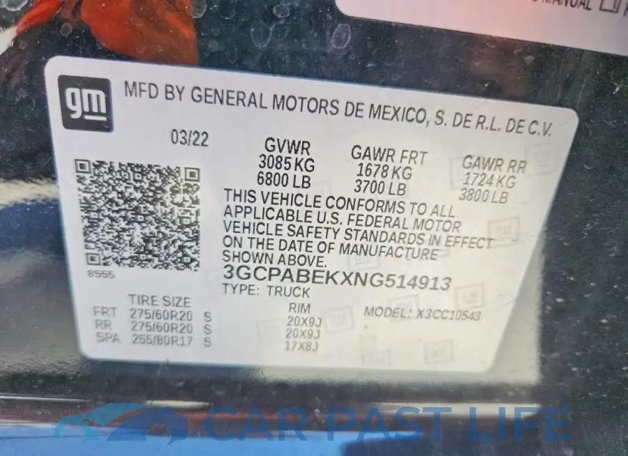 3GCPABEKXNG514913# 13
