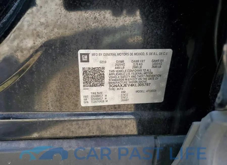 3GNAXJEV4KL305797# 13